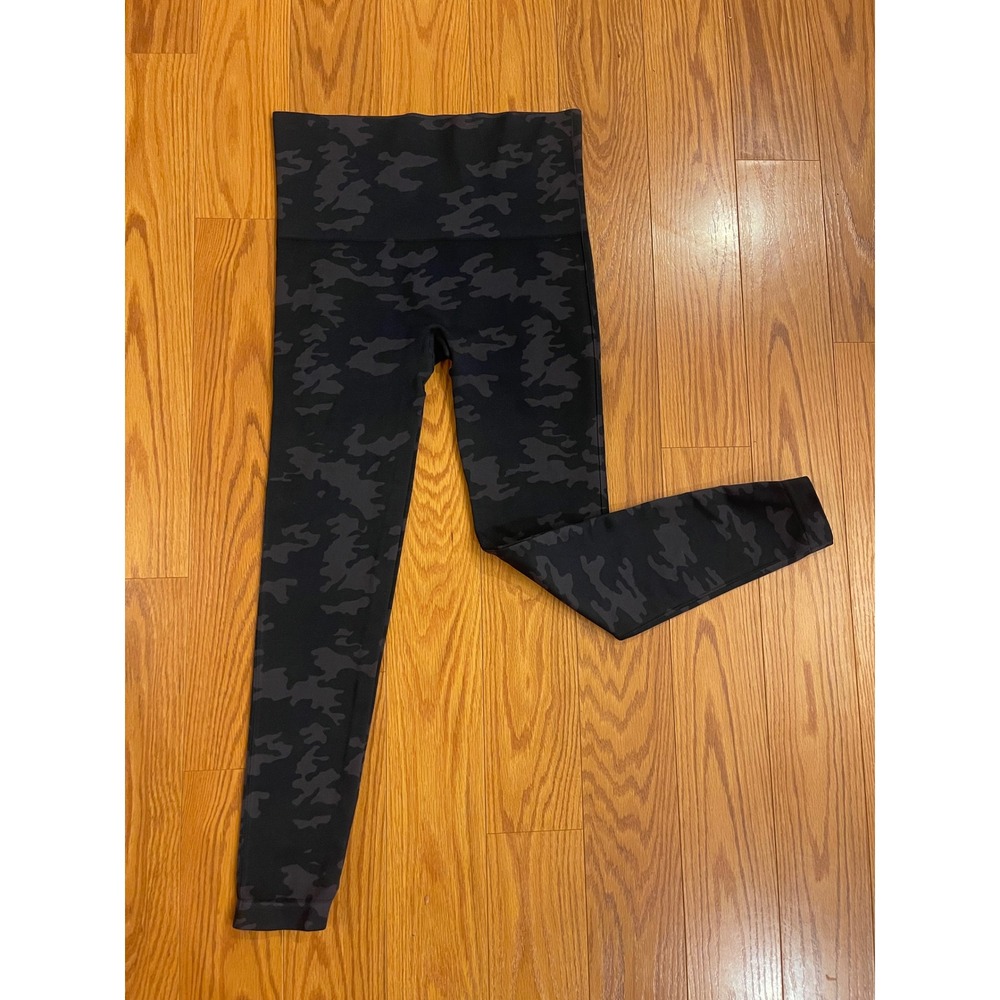 SPANX Camo Print Seamless‎ High Waist Leggings Women's Size L